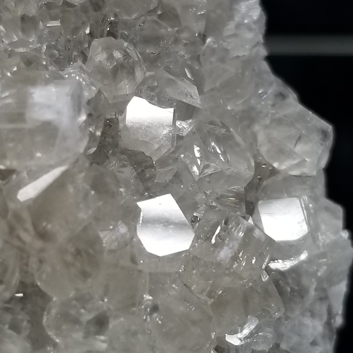 #33011 Super clear Nailhead Spar Calcite cluster, Chalcopyrite ore and multiple small fossils in the matrix