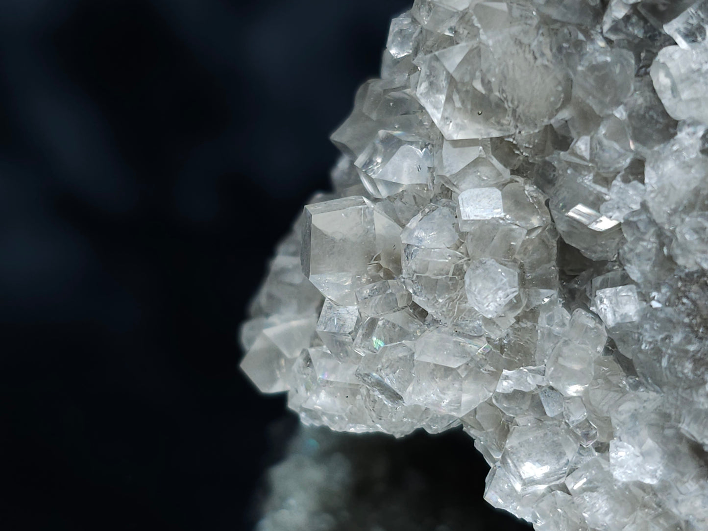 #33077 Super clear Nailhead Spar Calcite cluster, Chalcopyrite ore and multiple small fossils in the matrix