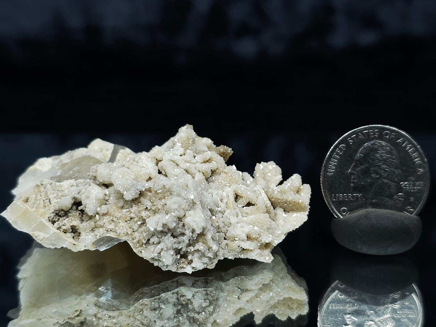 #88040 Calcite pseudomorph after needle Calcite on matrix