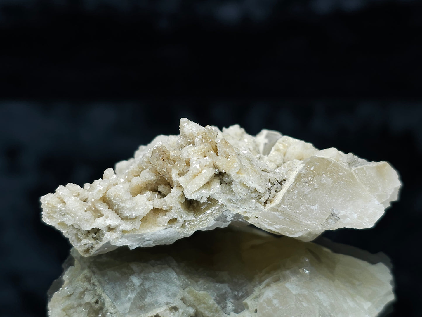 #88040 Calcite pseudomorph after needle Calcite on matrix