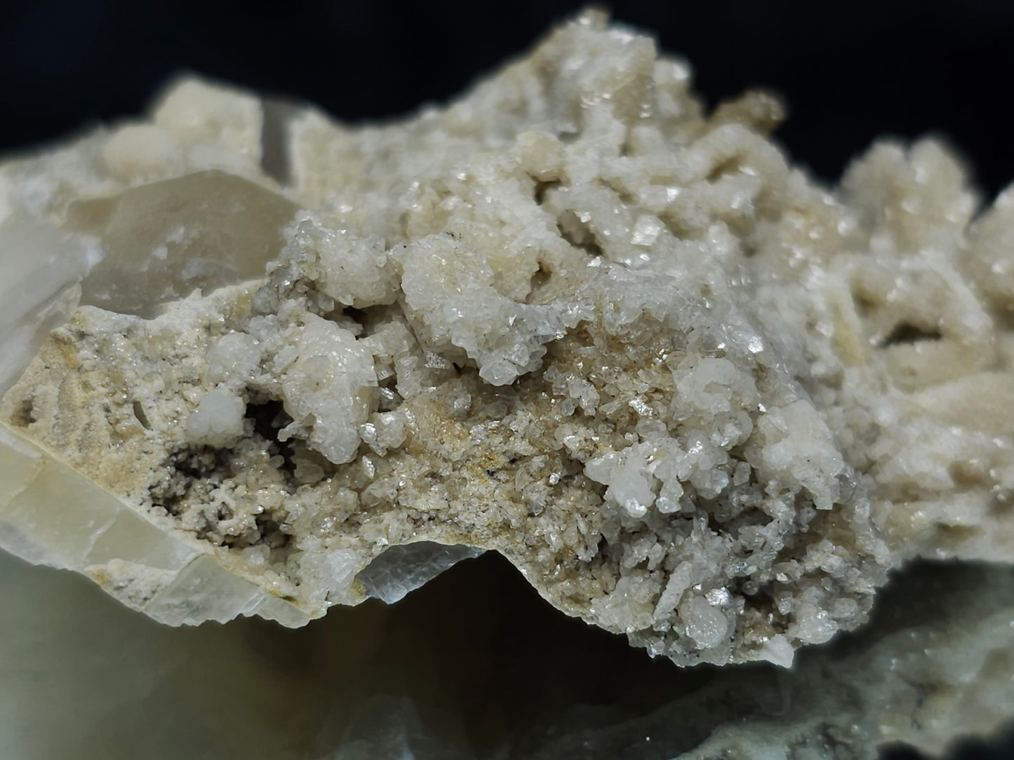 #88040 Calcite pseudomorph after needle Calcite on matrix