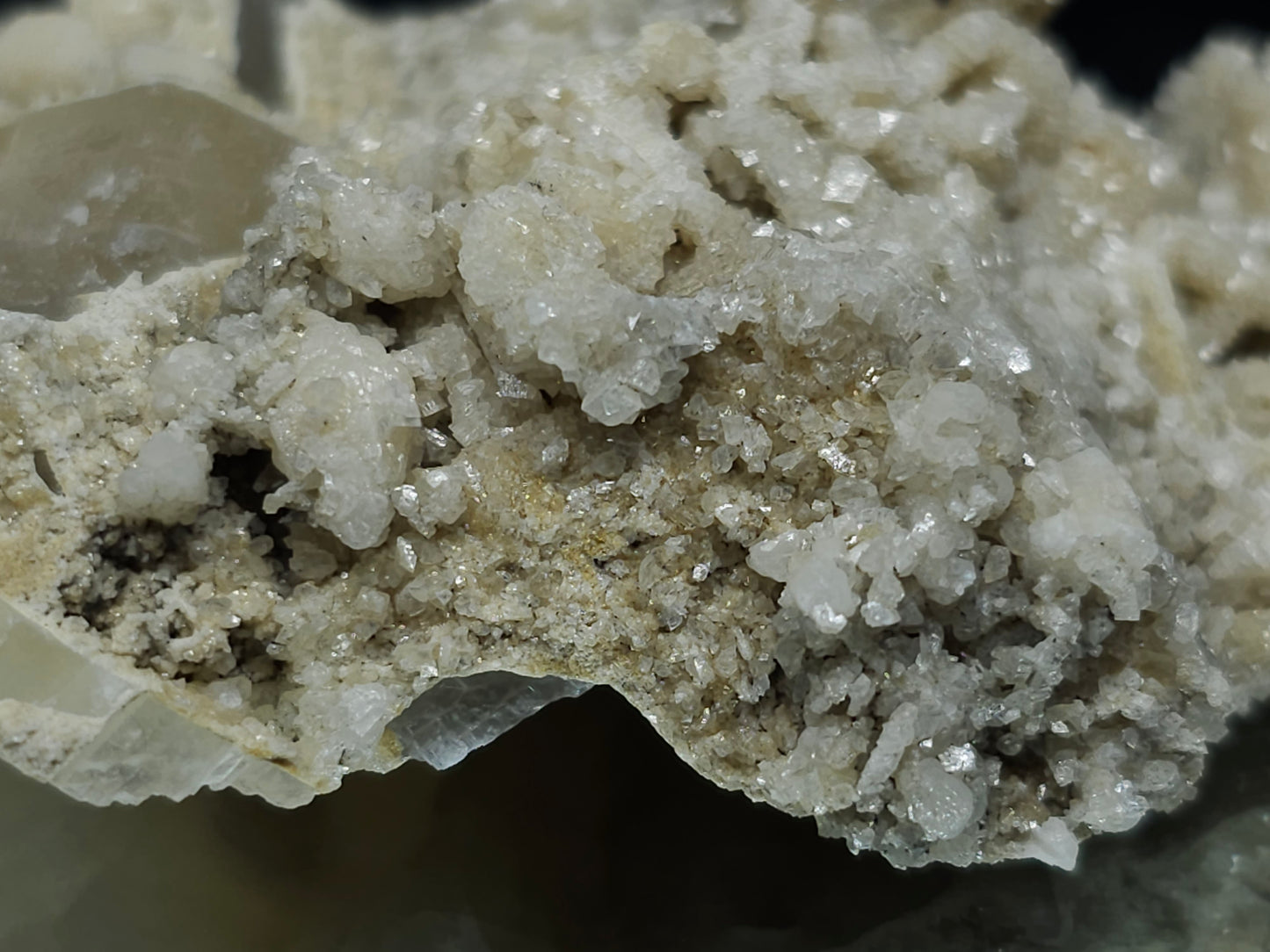 #88040 Calcite pseudomorph after needle Calcite on matrix