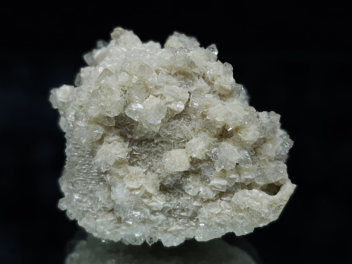 #88064 Spirit Gwindel Quartz on Calcite pseudomorph after Calcite on matrix