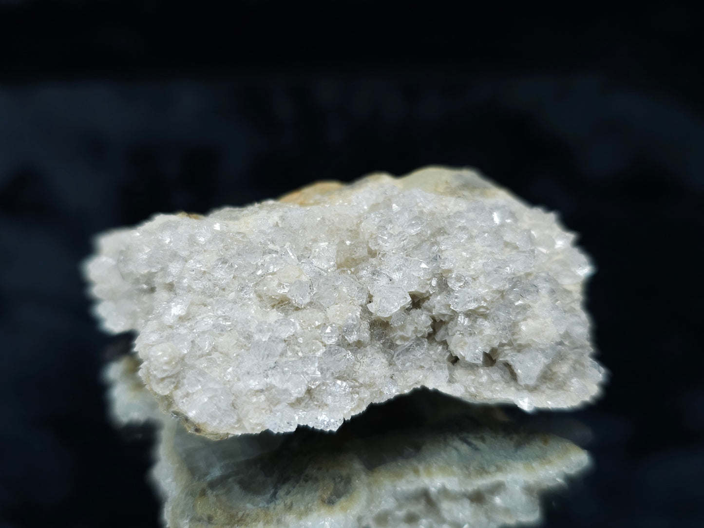#88077 Spirit Gwindel Quartz on Calcite pseudomorph after Calcite on Calcite matrix