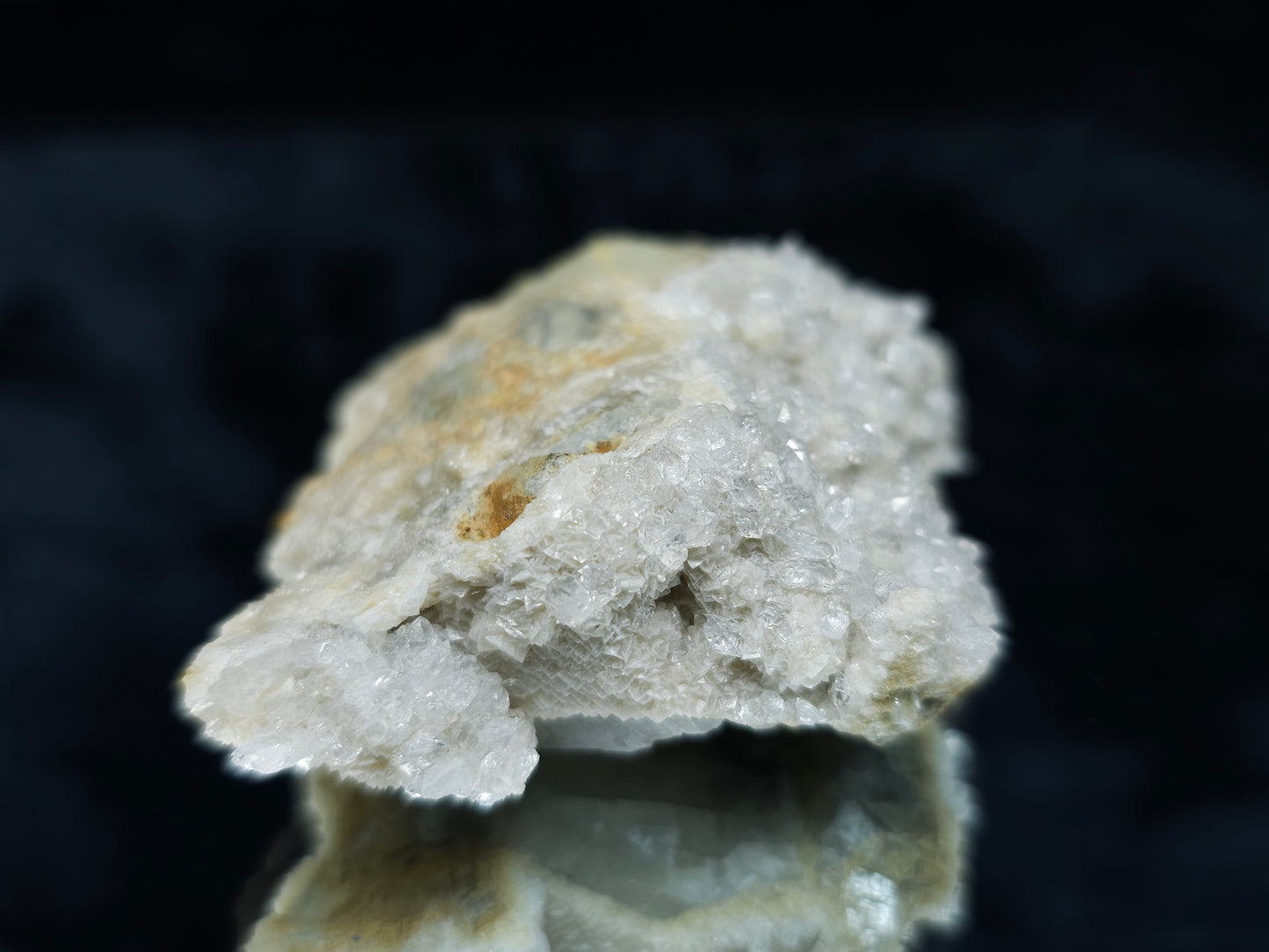 #88077 Spirit Gwindel Quartz on Calcite pseudomorph after Calcite on Calcite matrix