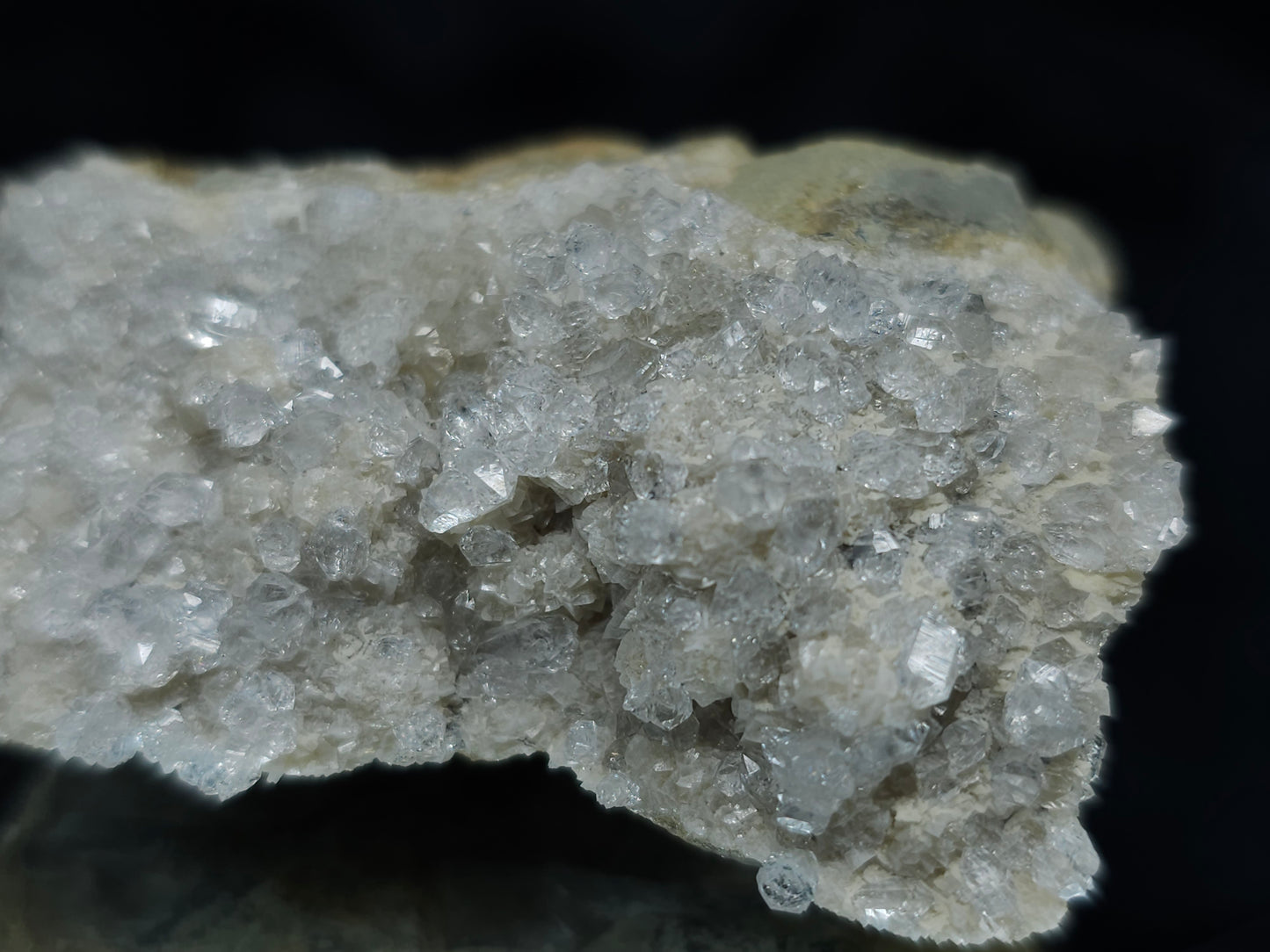 #88077 Spirit Gwindel Quartz on Calcite pseudomorph after Calcite on Calcite matrix