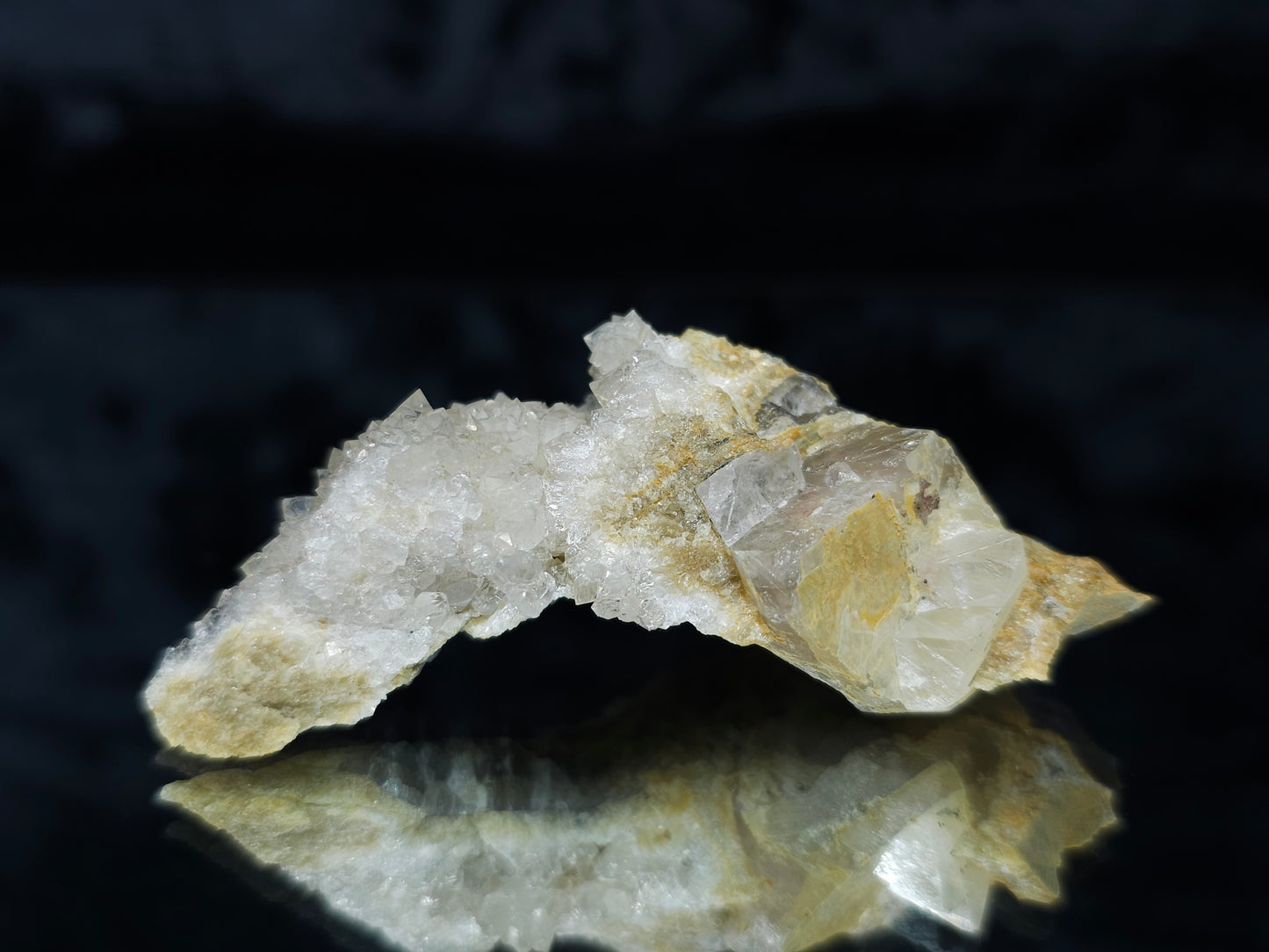 #88094 Spirit Gwindel Quartz on Calcite pseudomorph after Calcite matrix