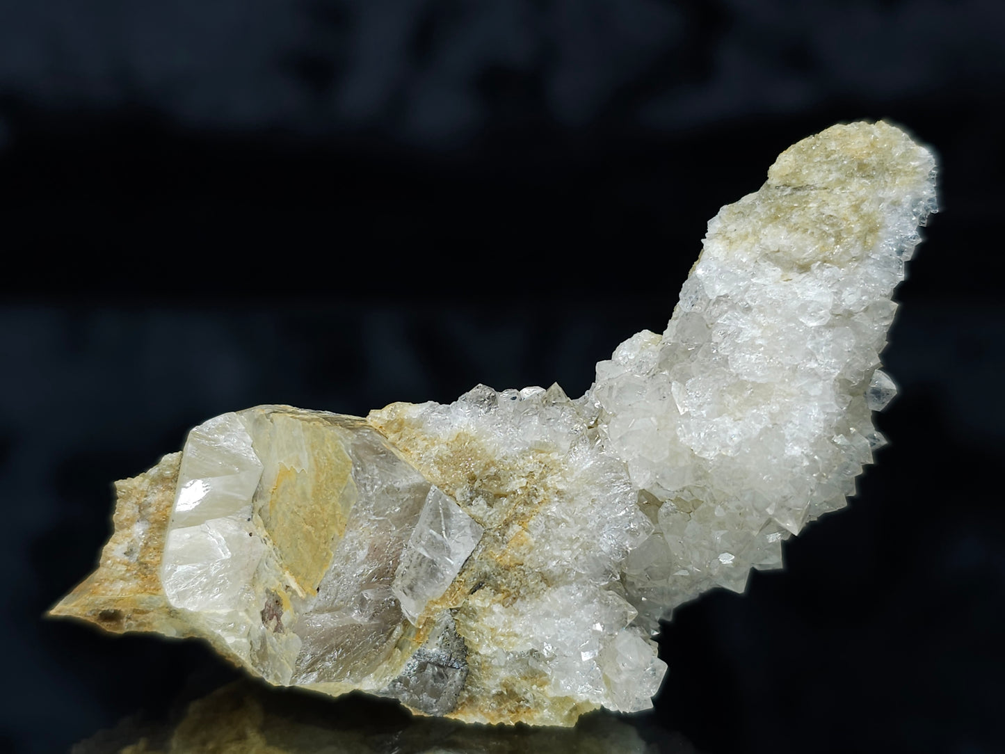 #88094 Spirit Gwindel Quartz on Calcite pseudomorph after Calcite matrix