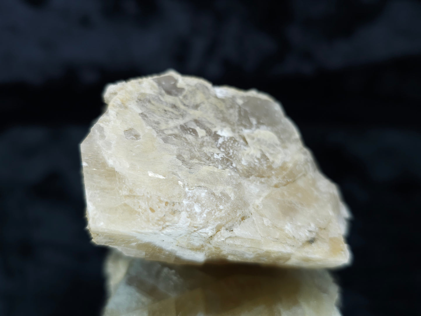 #88097 Spirit Gwindel Quartz and small Calcite Dogtooth Spar on Calcite pseudomorph after Calcite