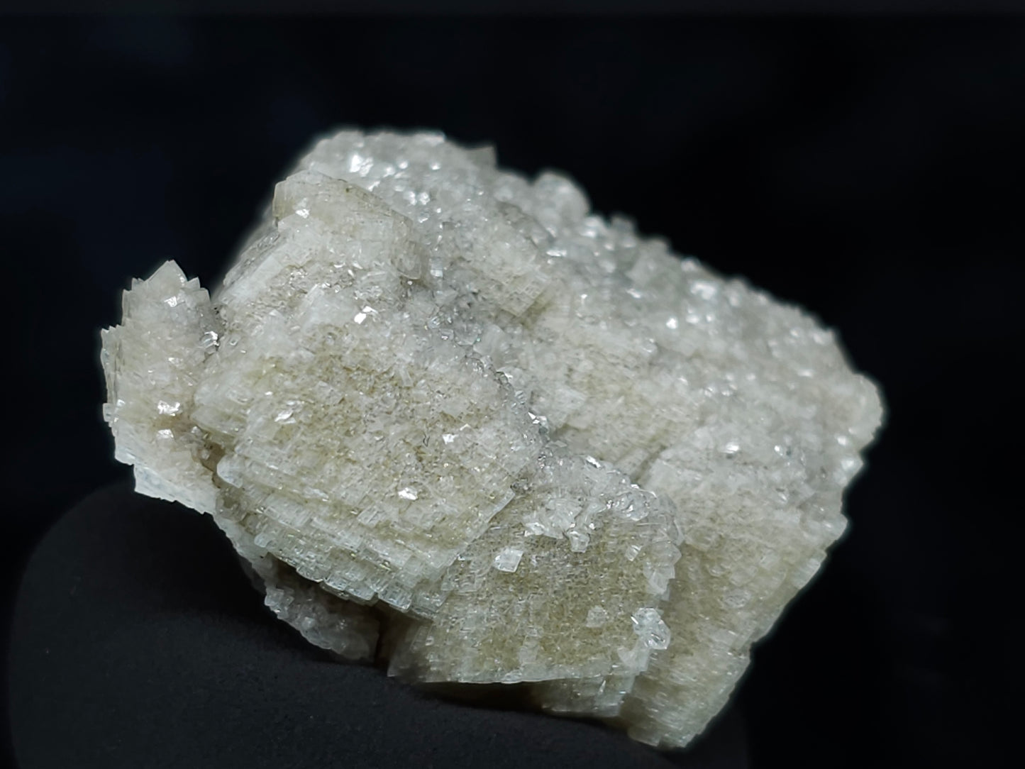 #88119 Spirit Gwindel Quartz cream-white Calcite pseudomorph after Combined form Calcite