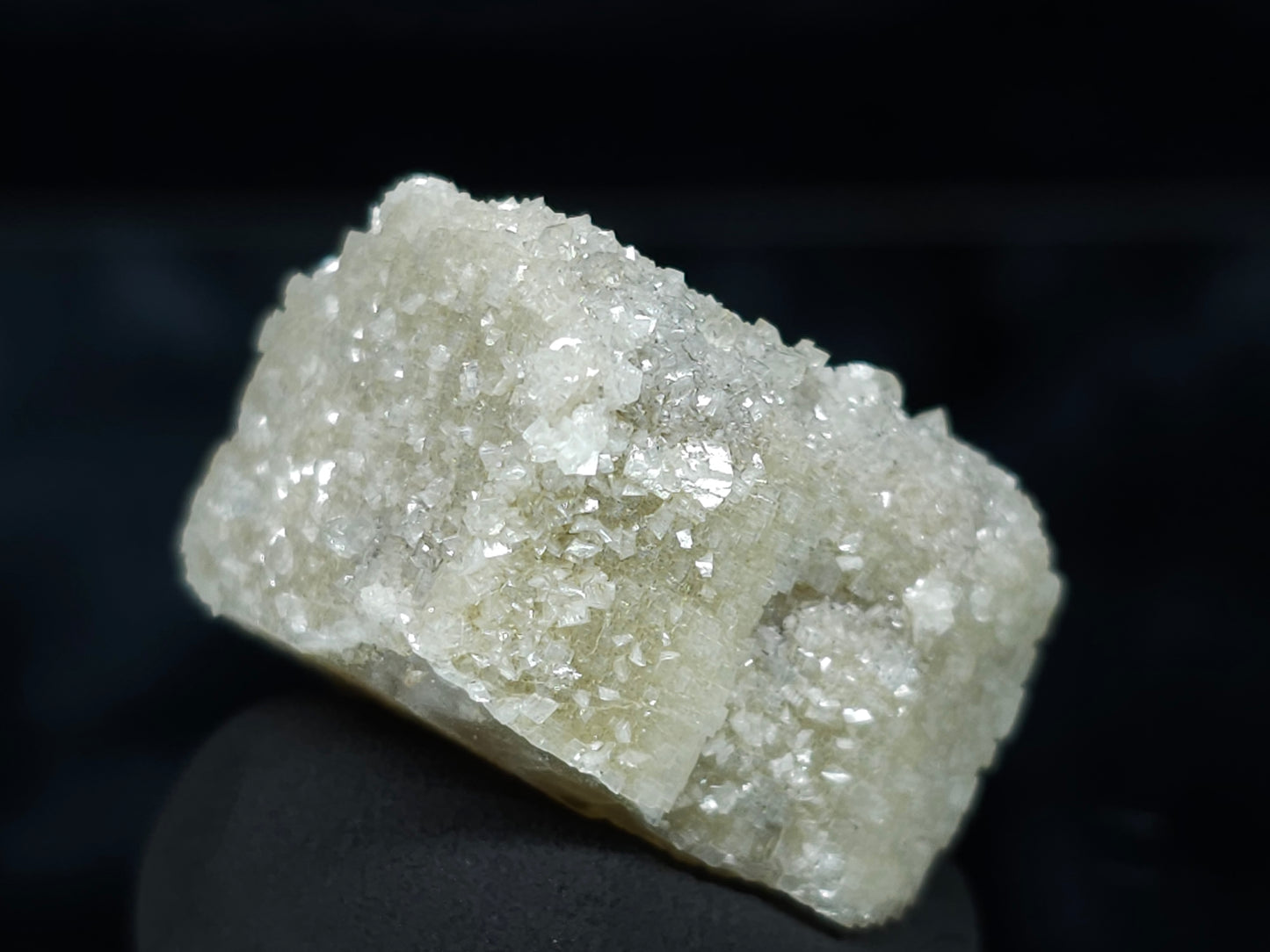 #88119 Spirit Gwindel Quartz cream-white Calcite pseudomorph after Combined form Calcite