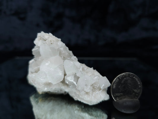 #11061 Clear Combined form Calcite on white Calcite