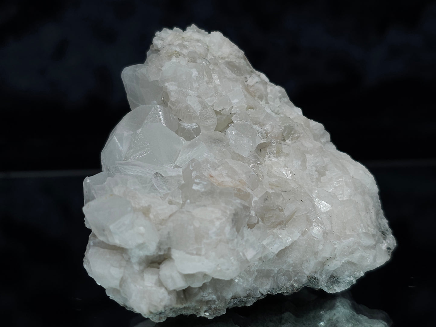 #11061 Clear Combined form Calcite on white Calcite