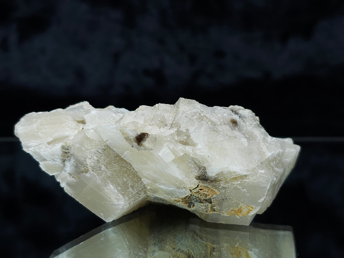 #88163 Spirit Gwindel Quartz on cream-white Calcite pseudomorph after Combined form Calcite on Calcite