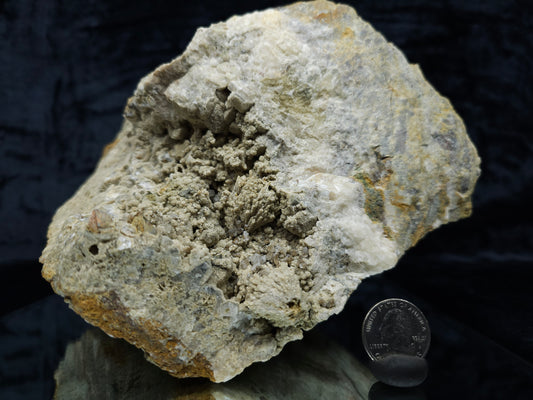 #88173 Combined form Calcite with iron inclusions on cream-white Calcite pseudomorph after Combined form and needle Calcite on amazing matrix