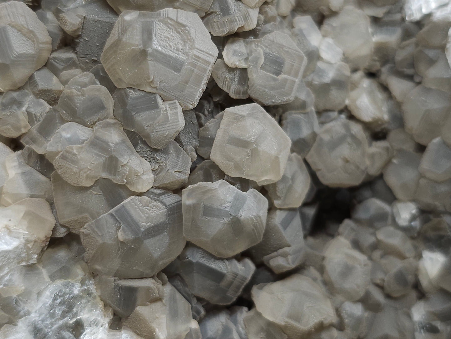 #33175 Double phantom Nailhead and clear Nailhead Spar Calcite cluster with Chalcopyrite ore and multiple small fossils in the matrix
