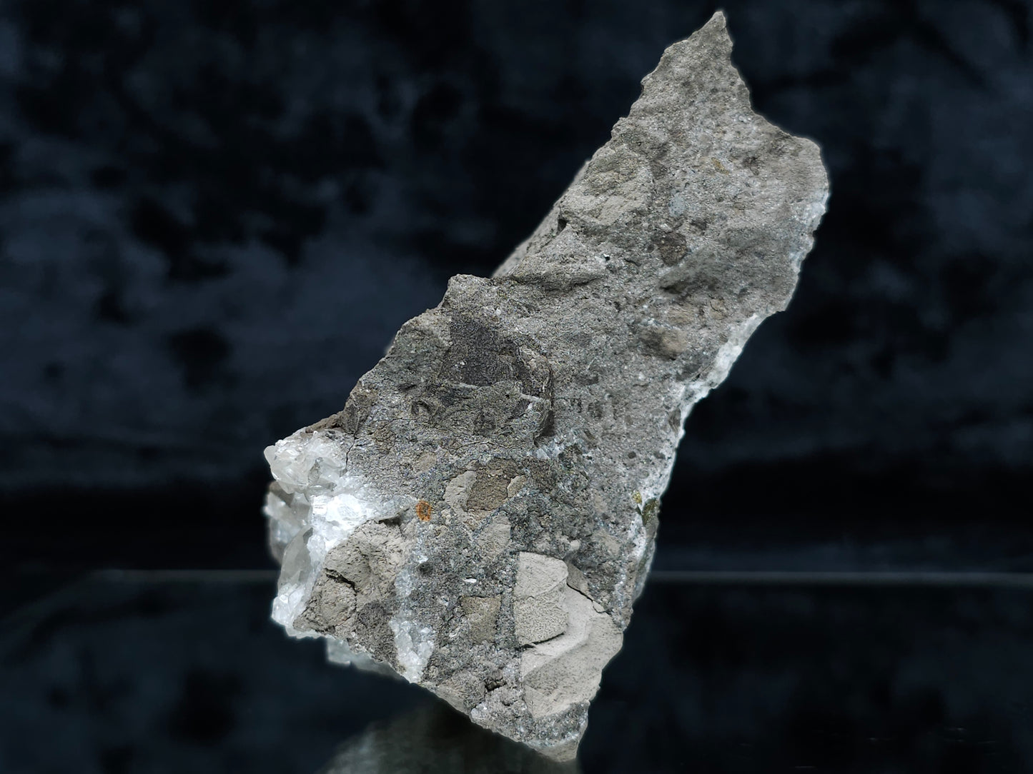 #33216 Super clear Nailhead Spar Calcite geode and Chalcopyrite ore and multiple small fossils in the matrix