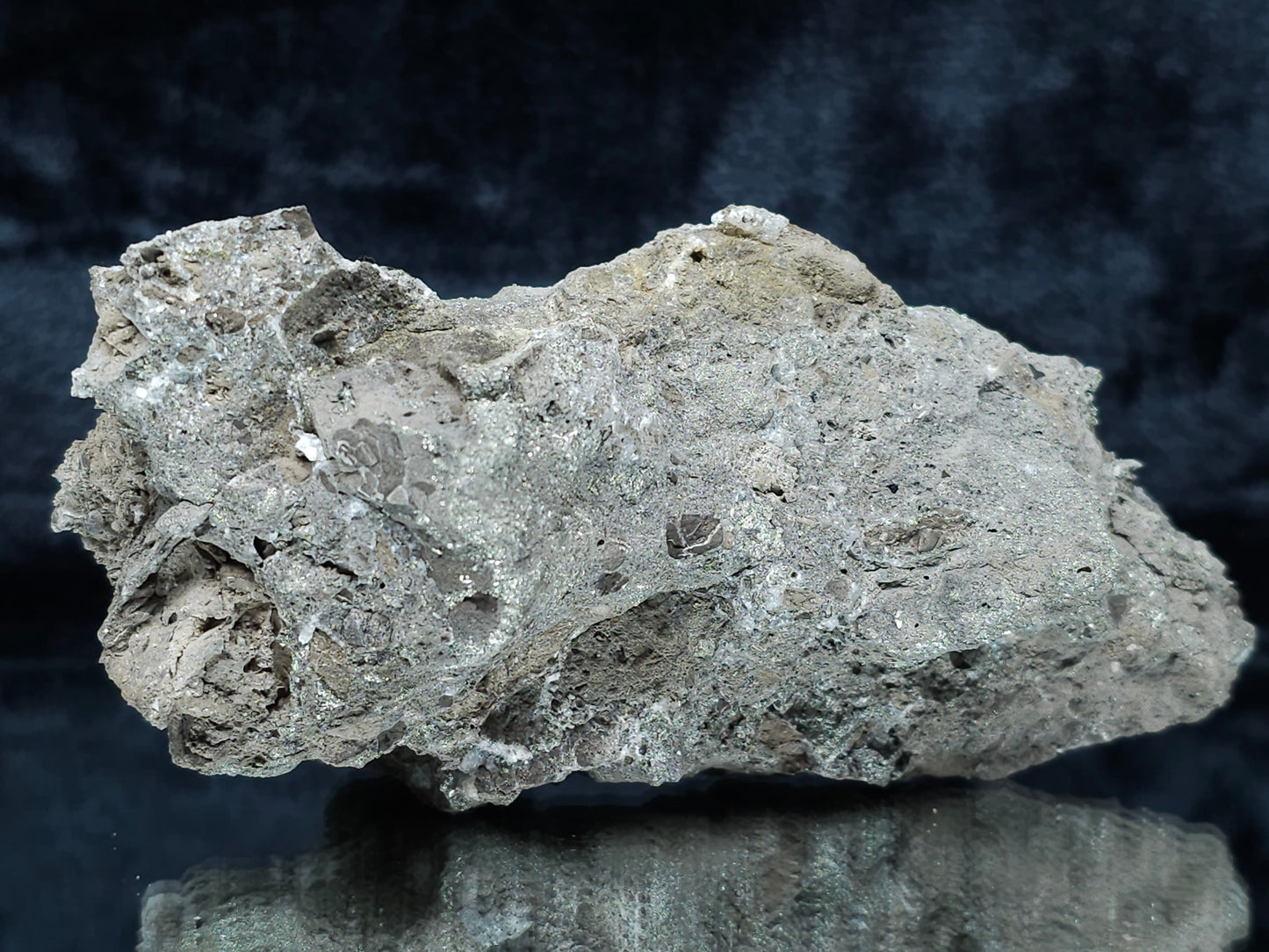 #35881 Chalcopyrite ore and Calcite with multiple fossil in the matrix