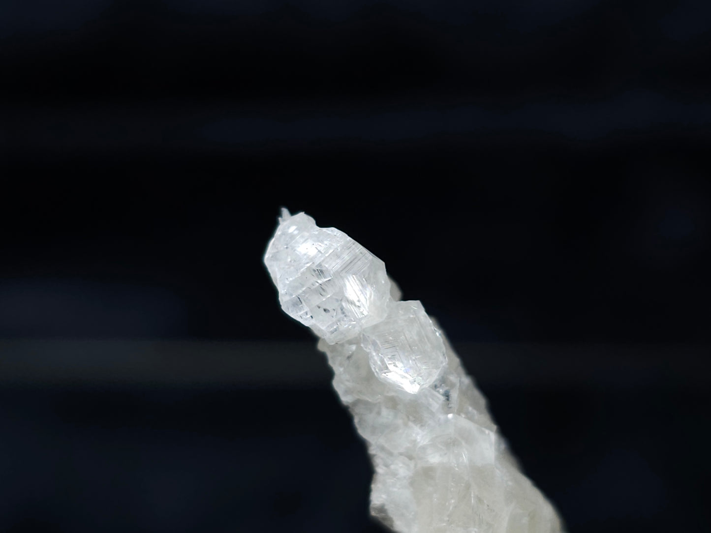 #33988 Super clear Nailhead Spar Calcite cluster and Chalcopyrite ore and multiple small fossils in the matrix