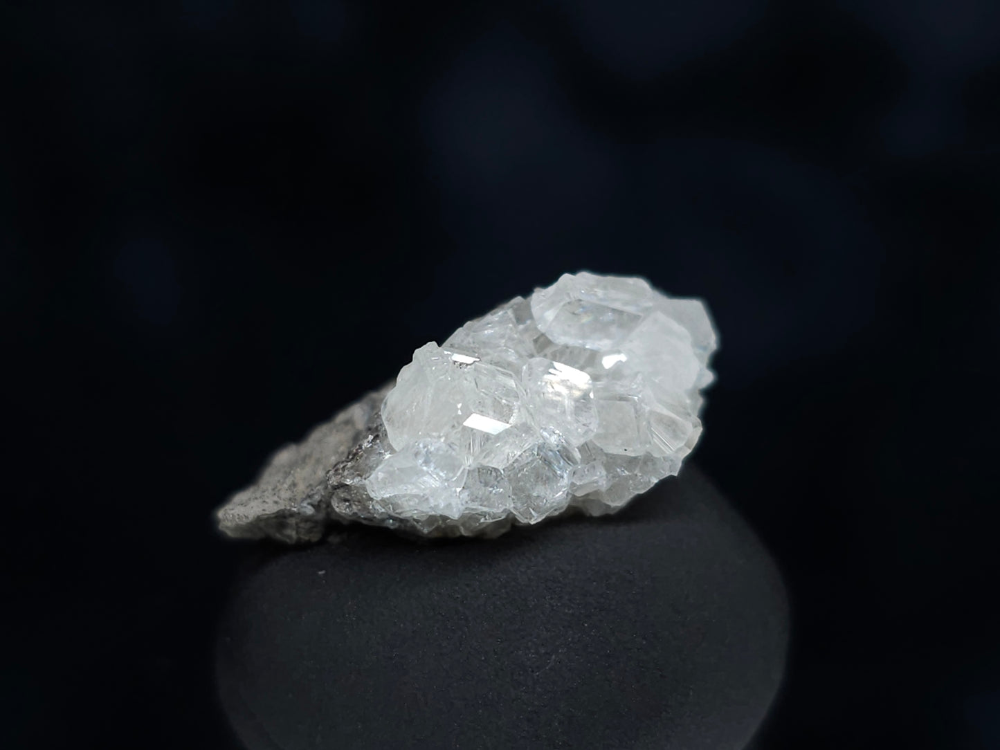 #33997 Super clear Nailhead Spar Calcite cluster and Chalcopyrite ore and multiple small fossils in the matrix