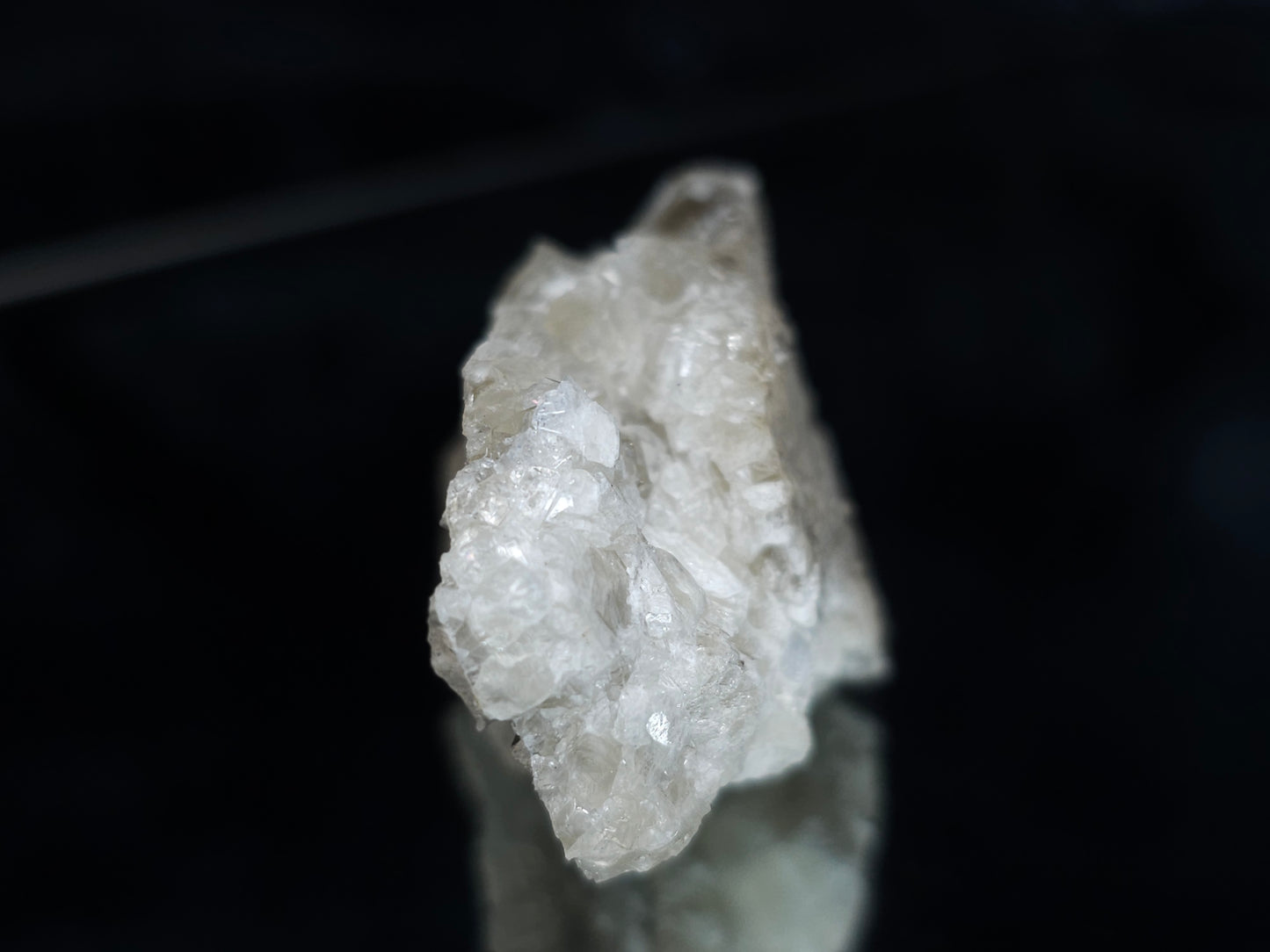 #33998 Super clear Nailhead Spar Calcite cluster and multiple small fossils in the matrix