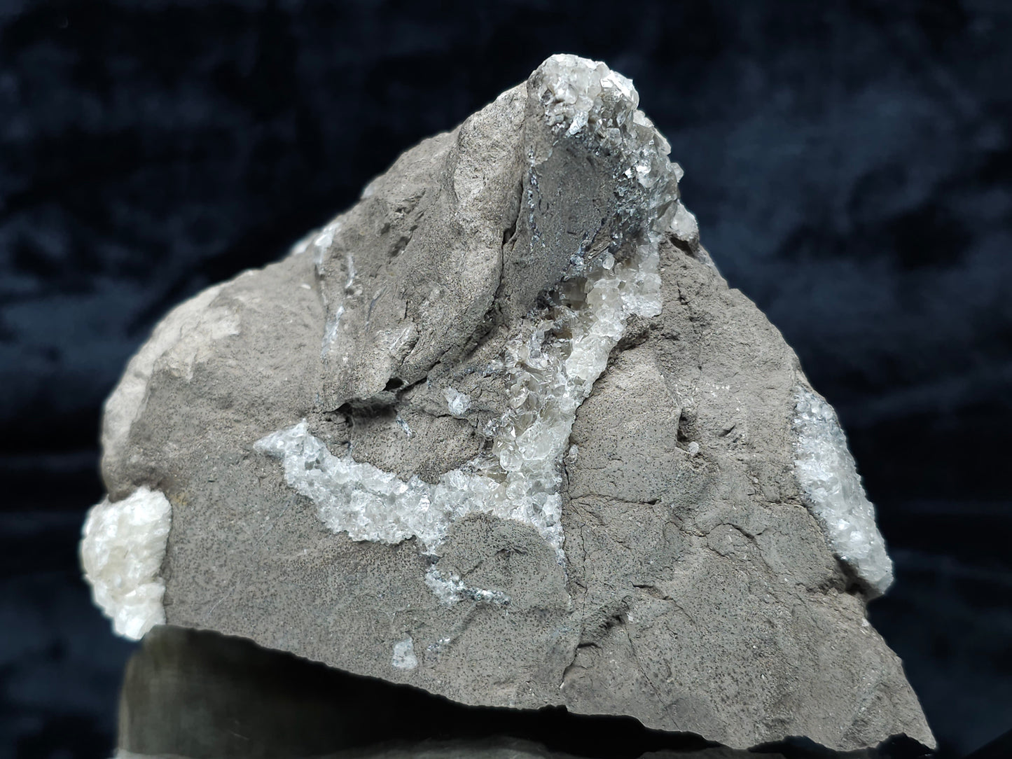 #34017 Double phantom Nailhead Spar Calcite cluster with Chalcopyrite ore and multiple small fossils in the matrix