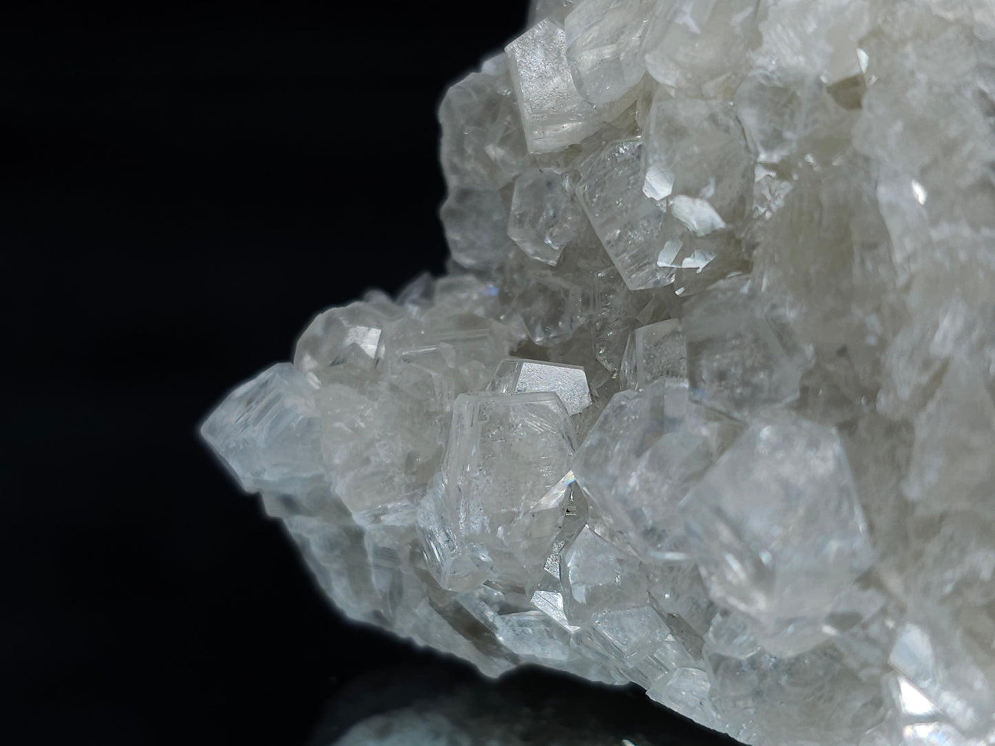 #33690 Super clear Nailhead Spar Calcite cluster and Chalcopyrite ore and multiple small fossils in the matrix