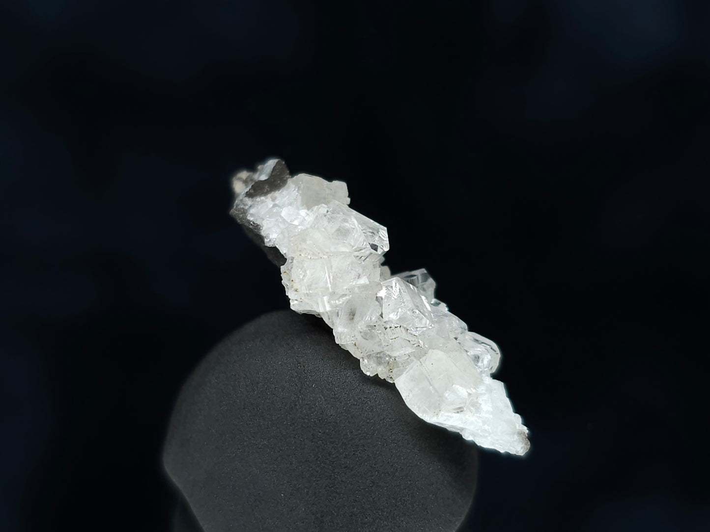 #35924 Super clear Nailhead Spar Calcite cluster, Chalcopyrite ore and multiple small fossils in the matrix