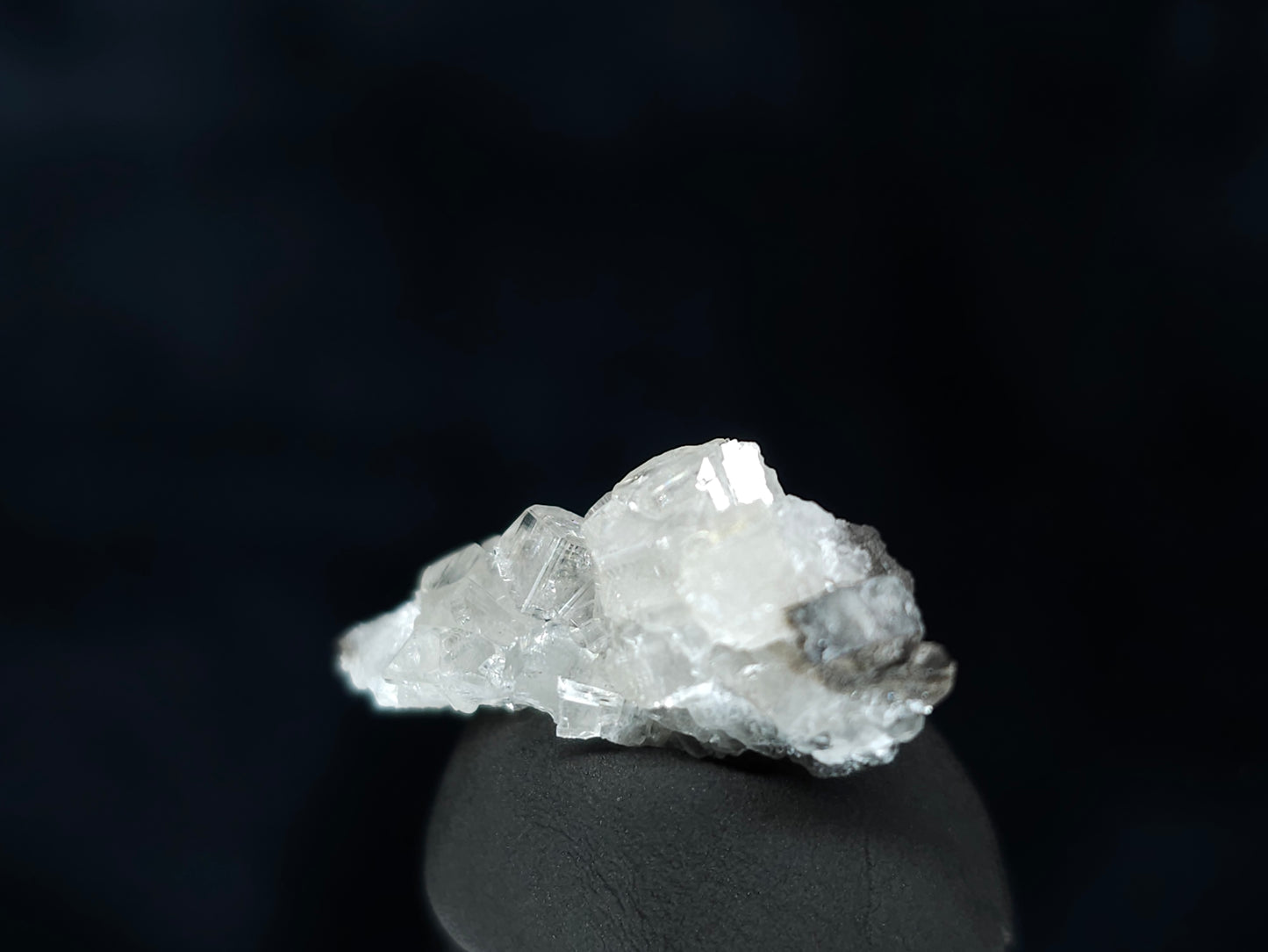 #35924 Super clear Nailhead Spar Calcite cluster, Chalcopyrite ore and multiple small fossils in the matrix