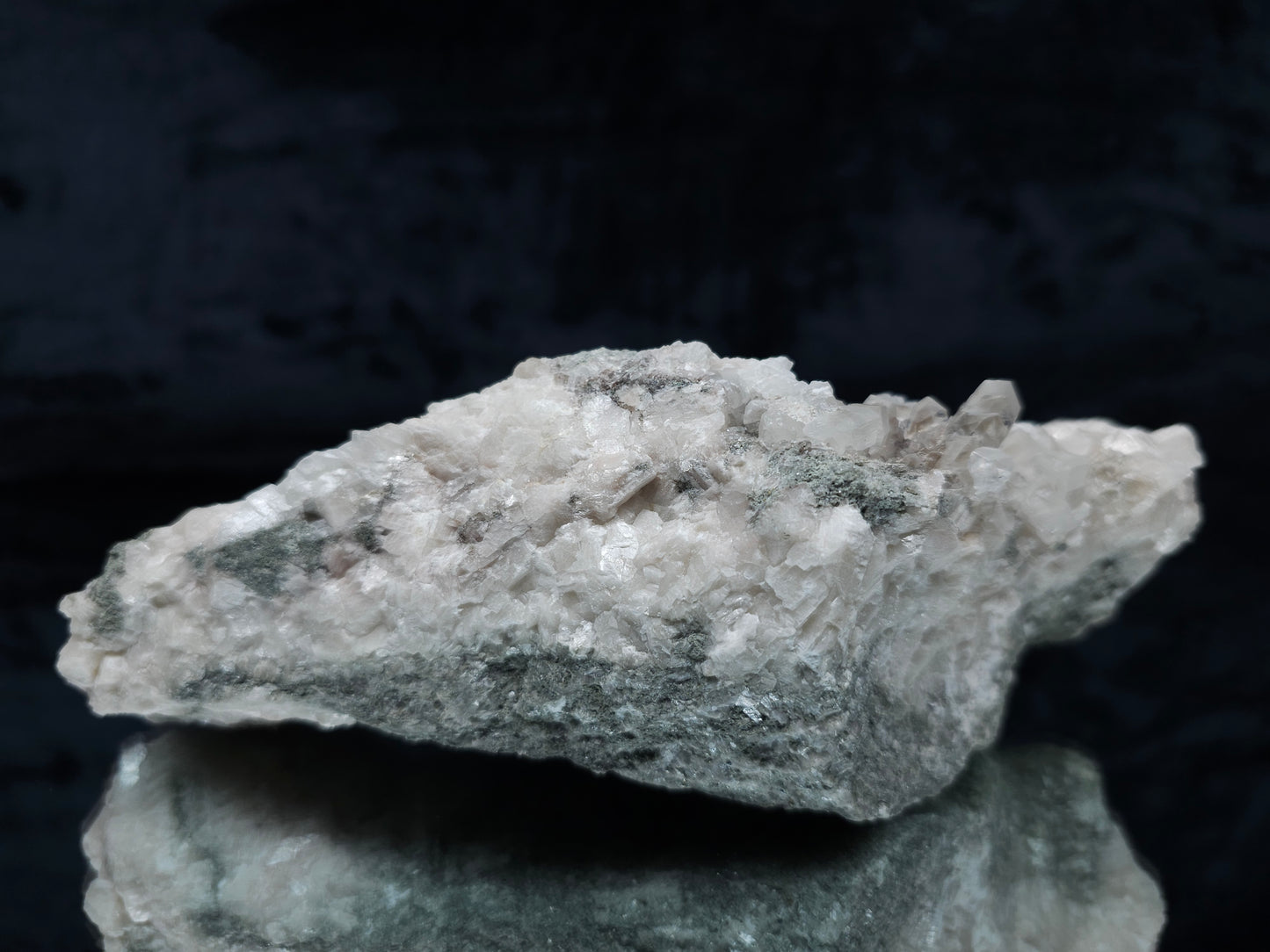 #11075 Dolomite on Combined form Calcite in clear Dogtooth Calcite