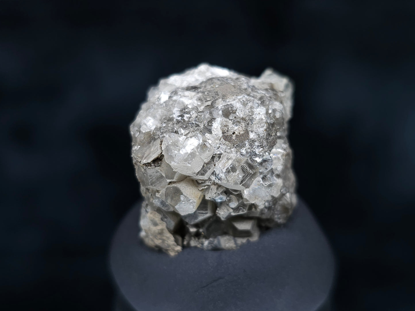 #36654 Super clear Nailhead Spar Calcite and Chalcopyrite ore and multiple small fossils in the matrix