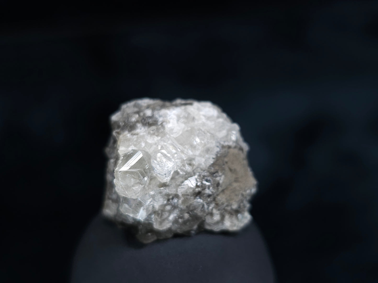 #36654 Super clear Nailhead Spar Calcite and Chalcopyrite ore and multiple small fossils in the matrix