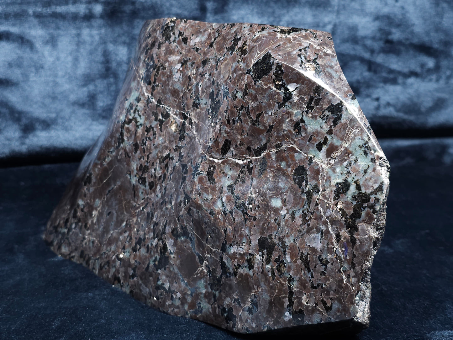 #44161 Embrace the Radiant Splendor of Our Hand-Carved Labradorite Sculpture