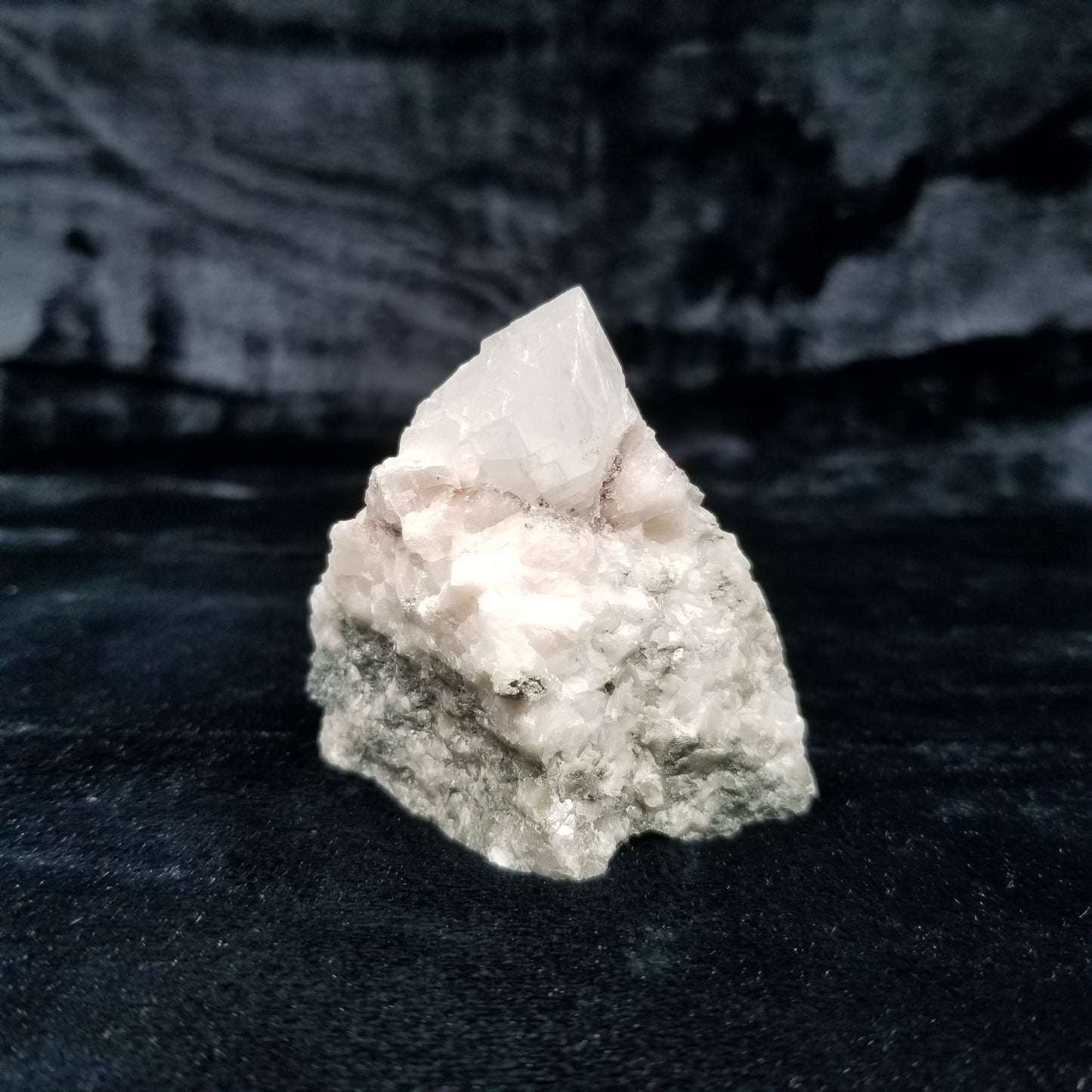 #11041 White Calcite block on matrix