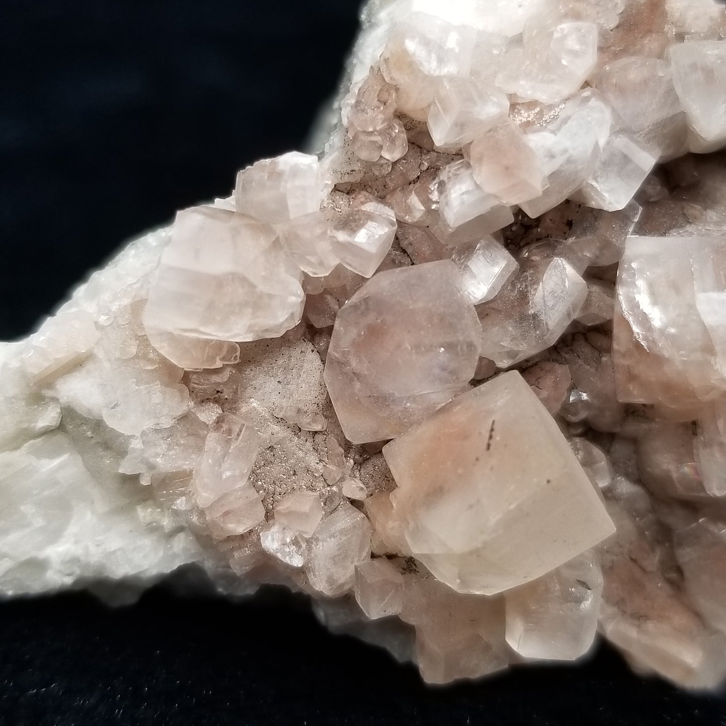 #11044-A Combined form Calcite with Hematite inclusions on matrix