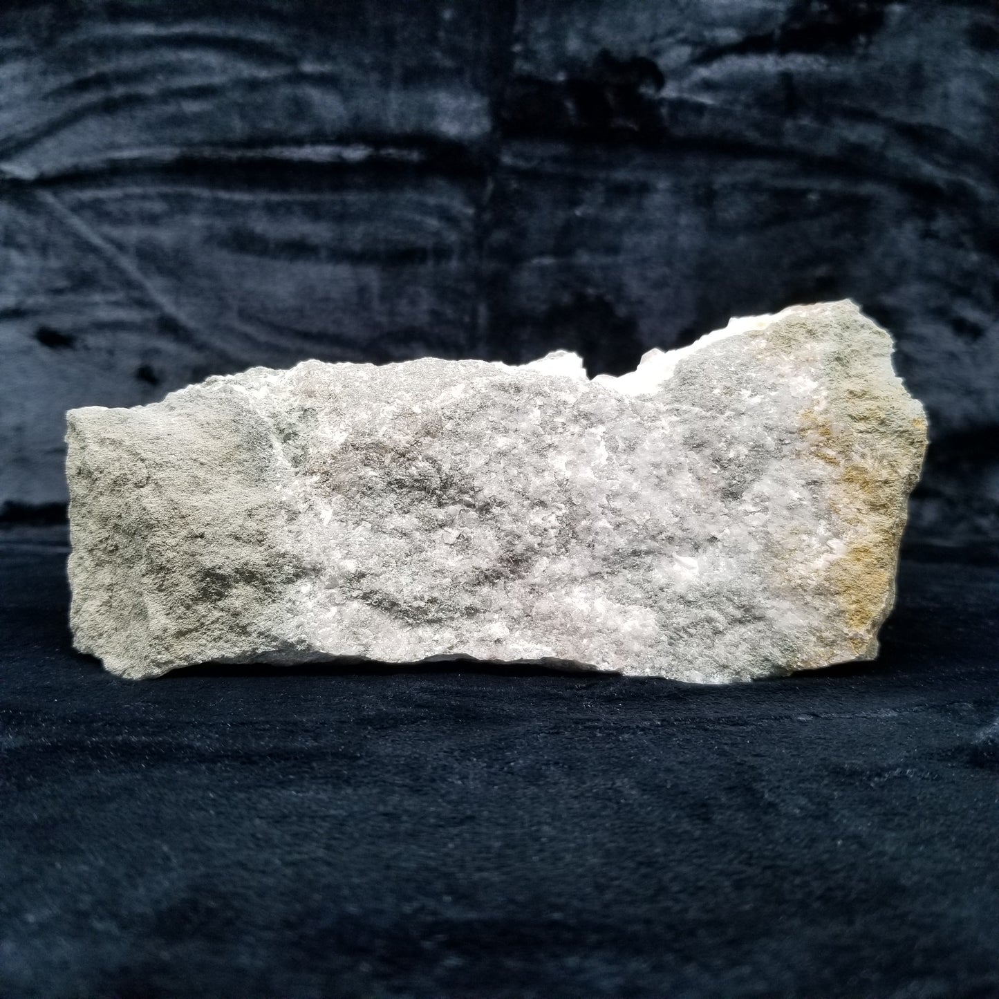 #11057 Chalcopyrite on clear Combined form Calcite with Hematite inclusions