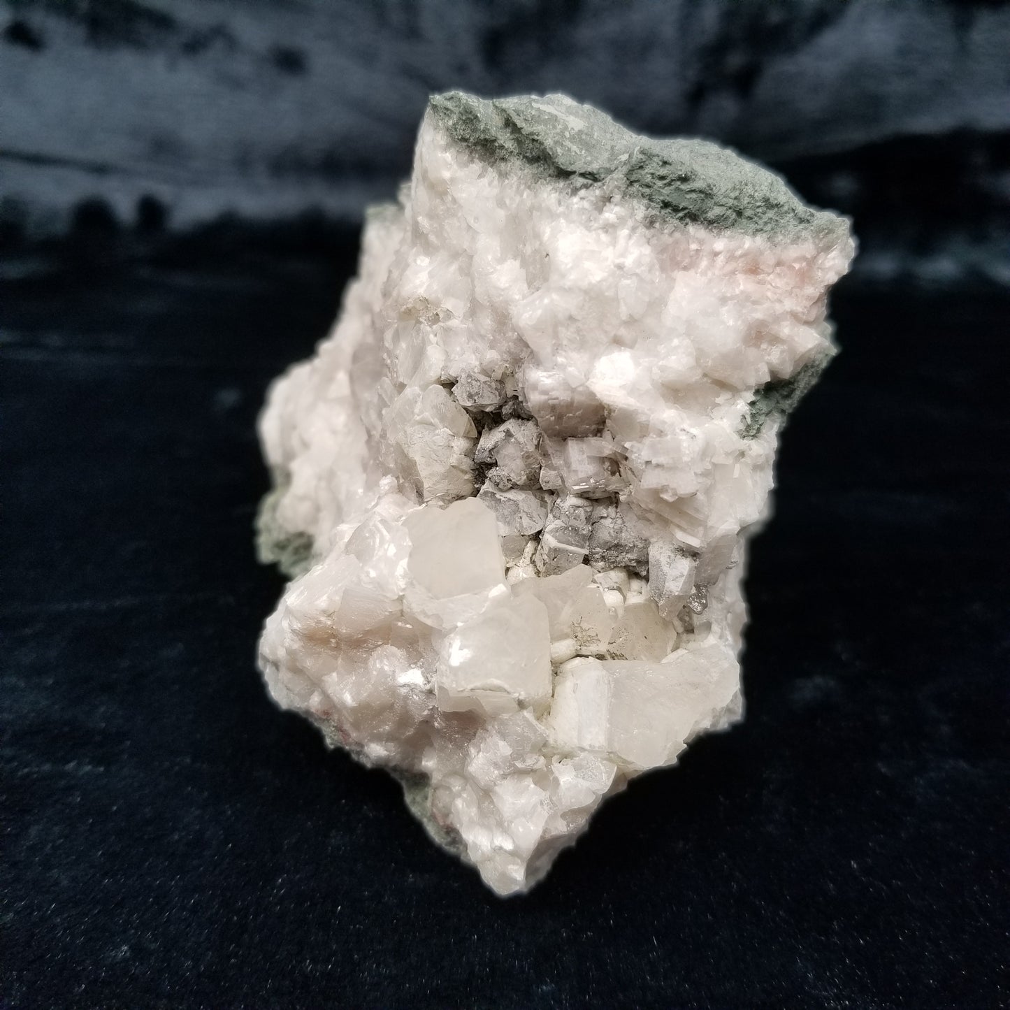 #11170 Chalcopyrite and Dolomite on Combined form Calcite cluster