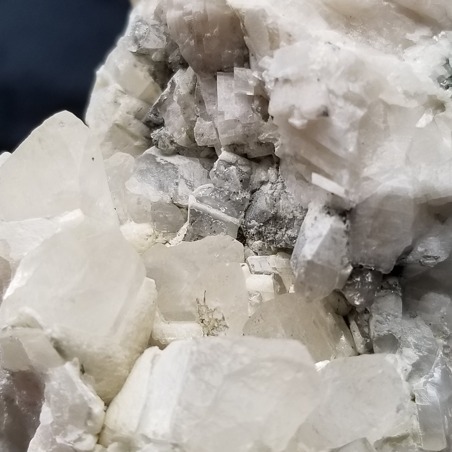#11170 Chalcopyrite and Dolomite on Combined form Calcite cluster
