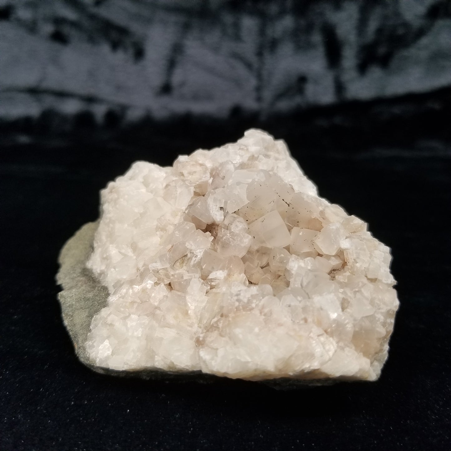 #11176 Hematite on clear Combined form Calcite with Hematite inclusions cluster