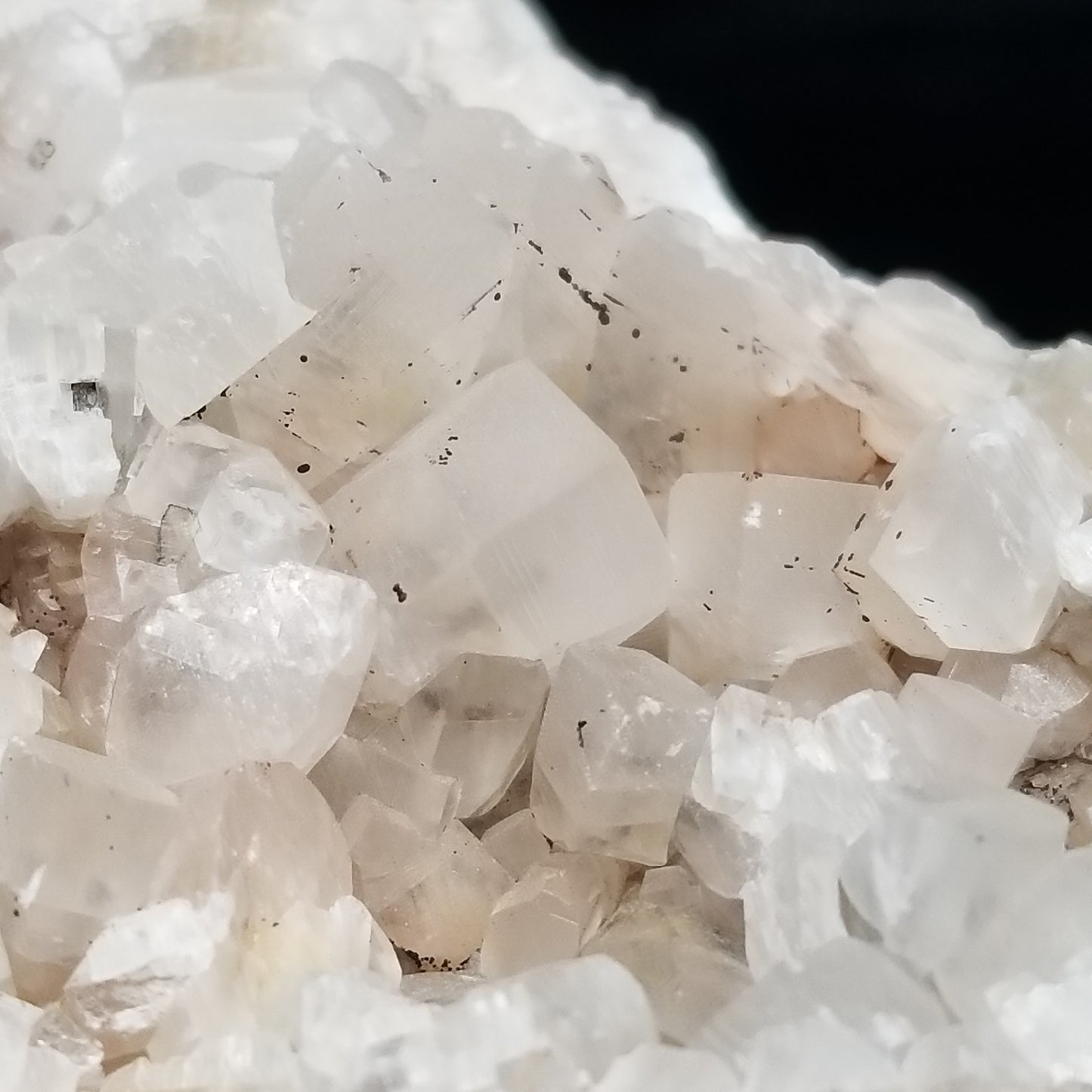 #11176 Hematite on clear Combined form Calcite with Hematite inclusions cluster