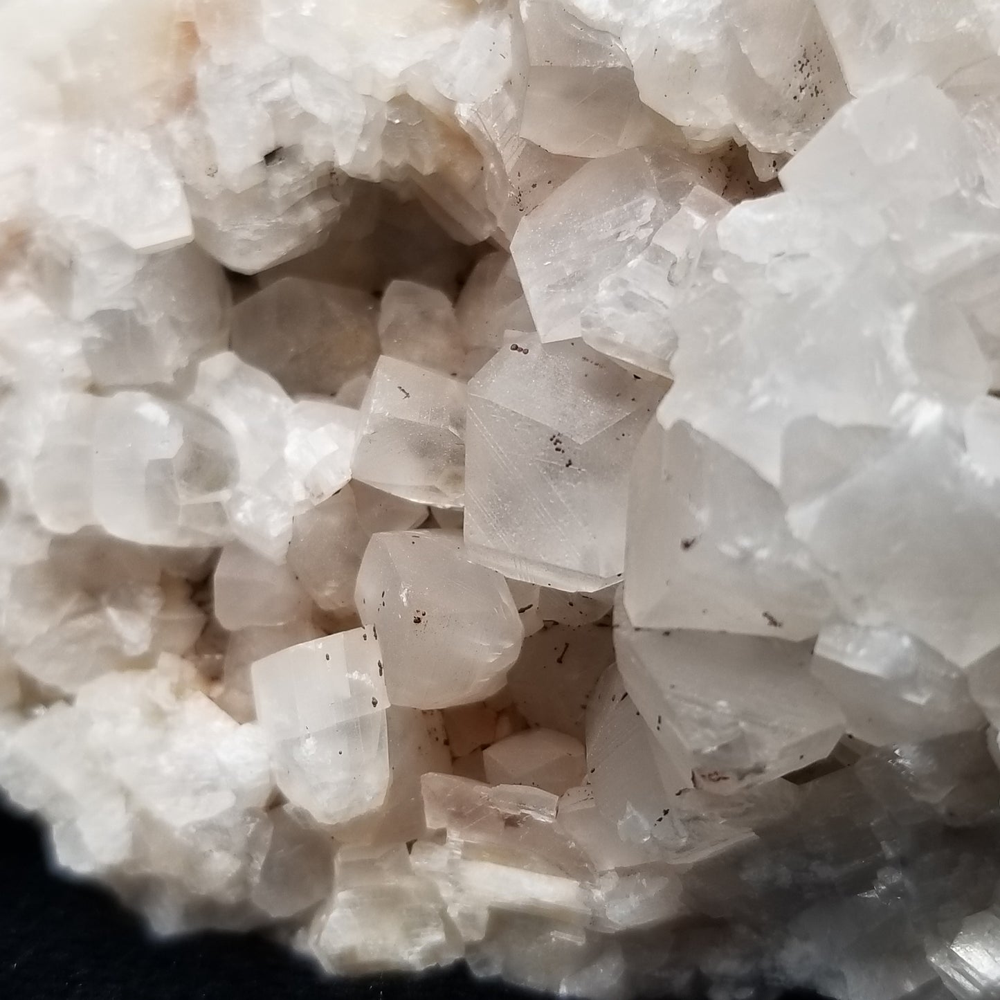 #11176 Hematite on clear Combined form Calcite with Hematite inclusions cluster