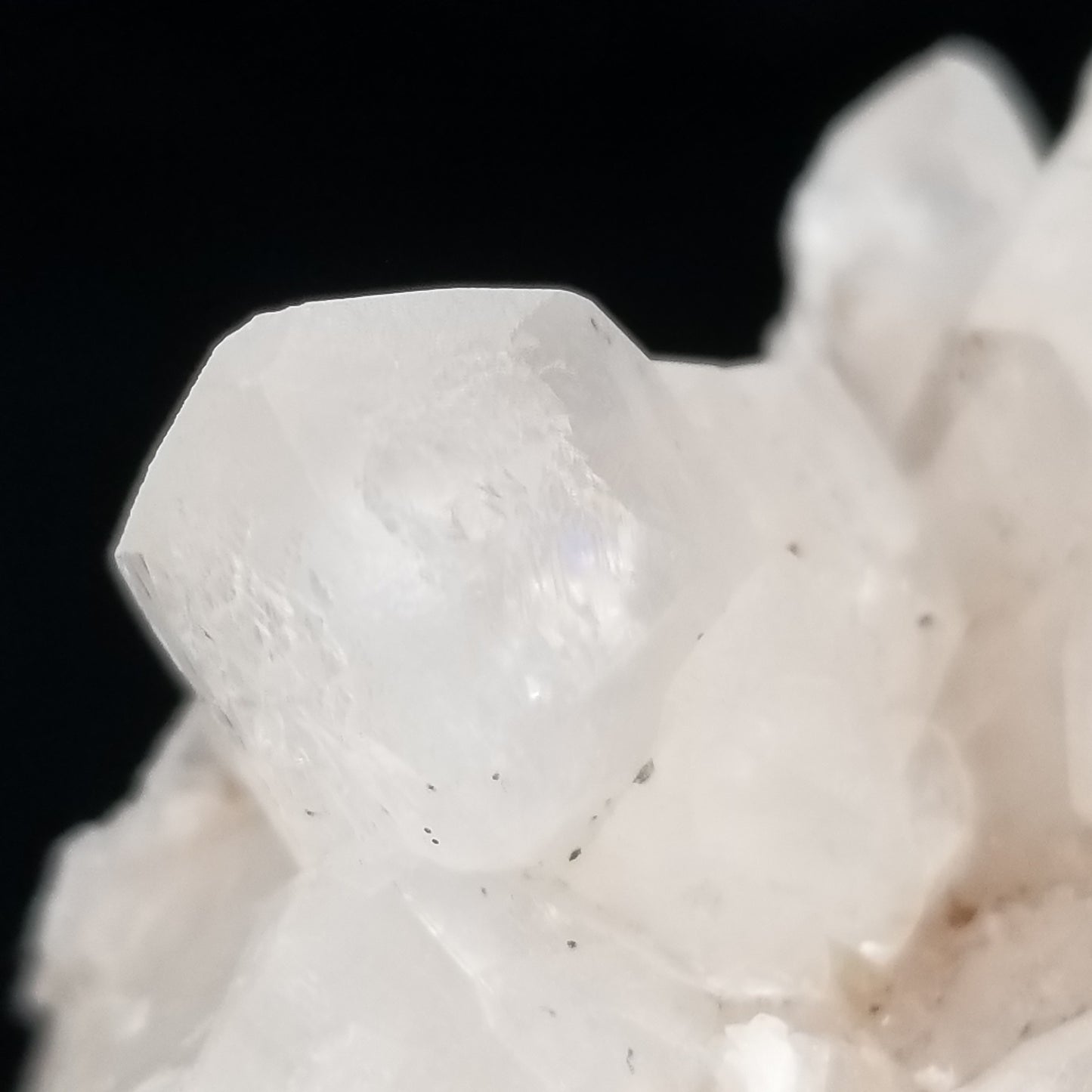 #11177 Hematite on clear Combined form Calcite with Hematite inclusions