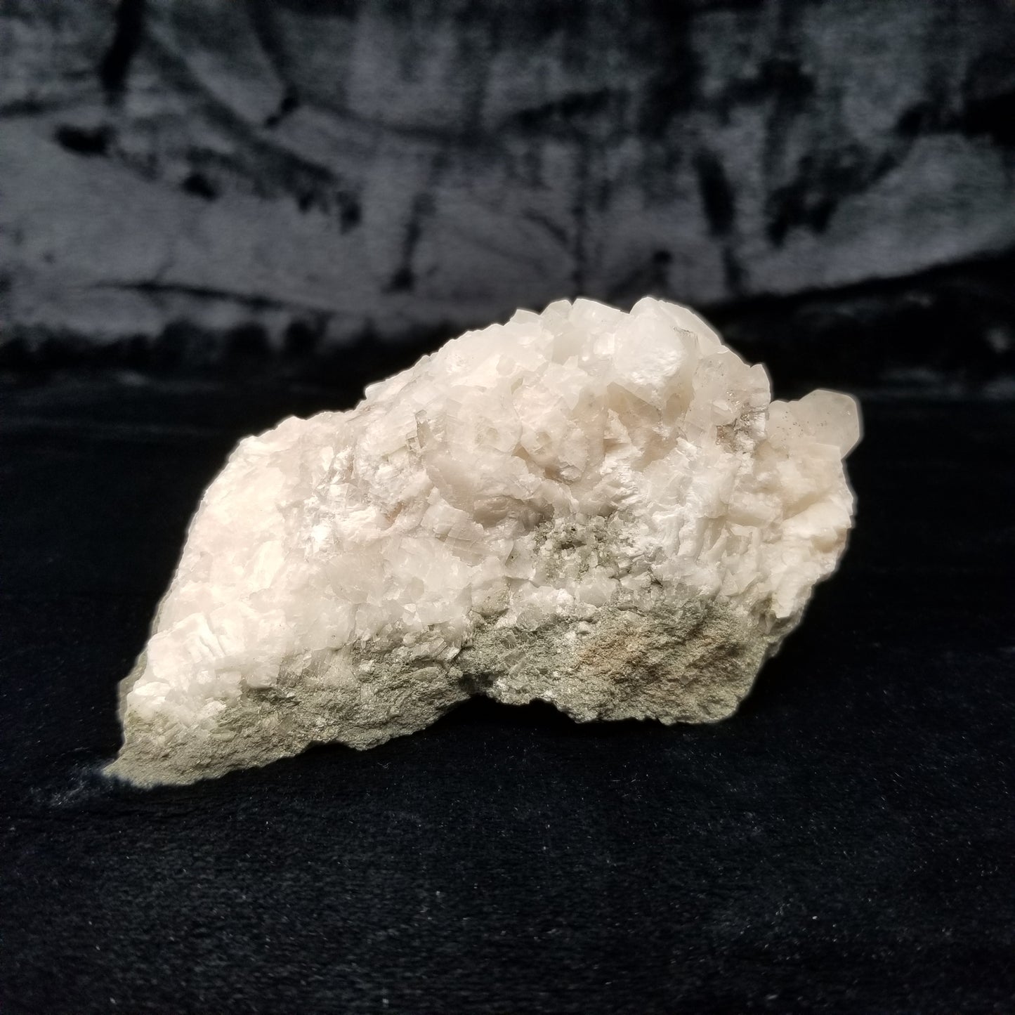 #11177 Hematite on clear Combined form Calcite with Hematite inclusions