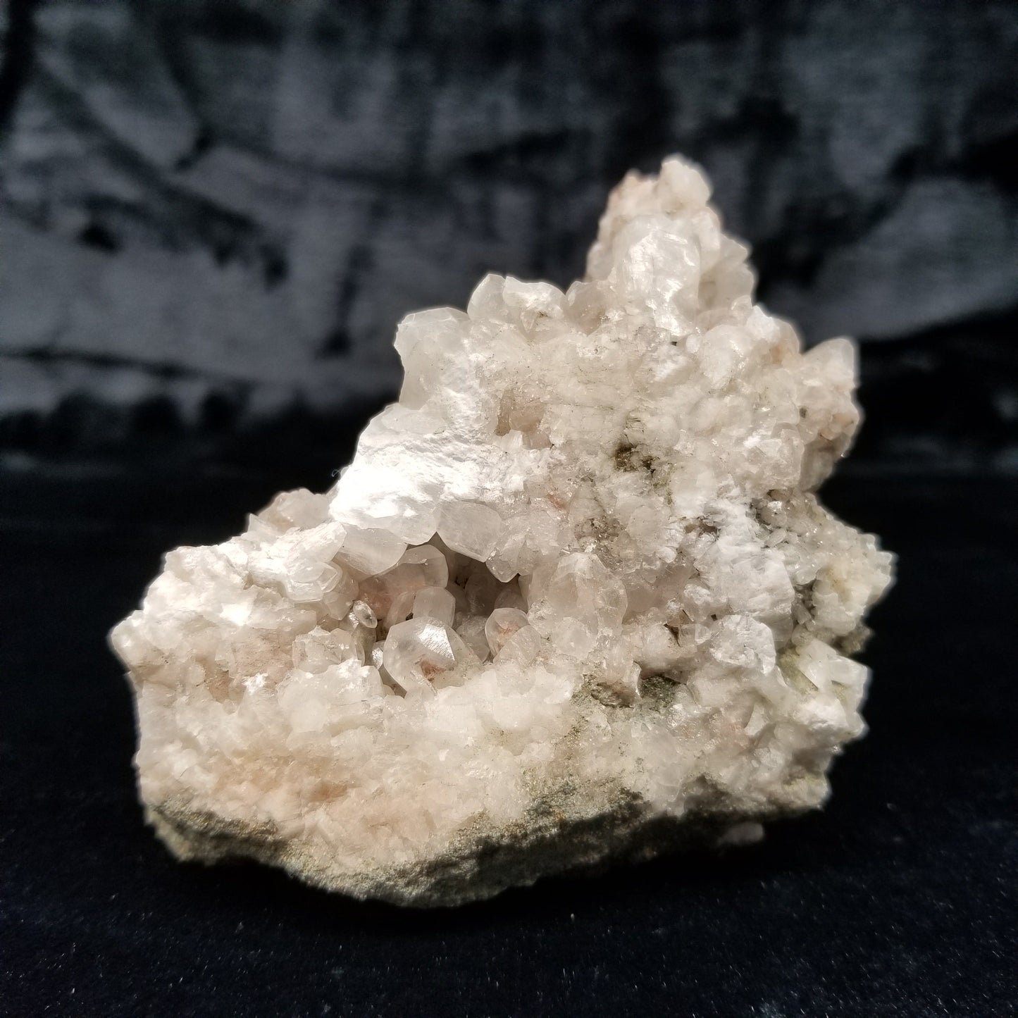 #11178 Super clear and clear Combined form Calcite with Hematite inclusions