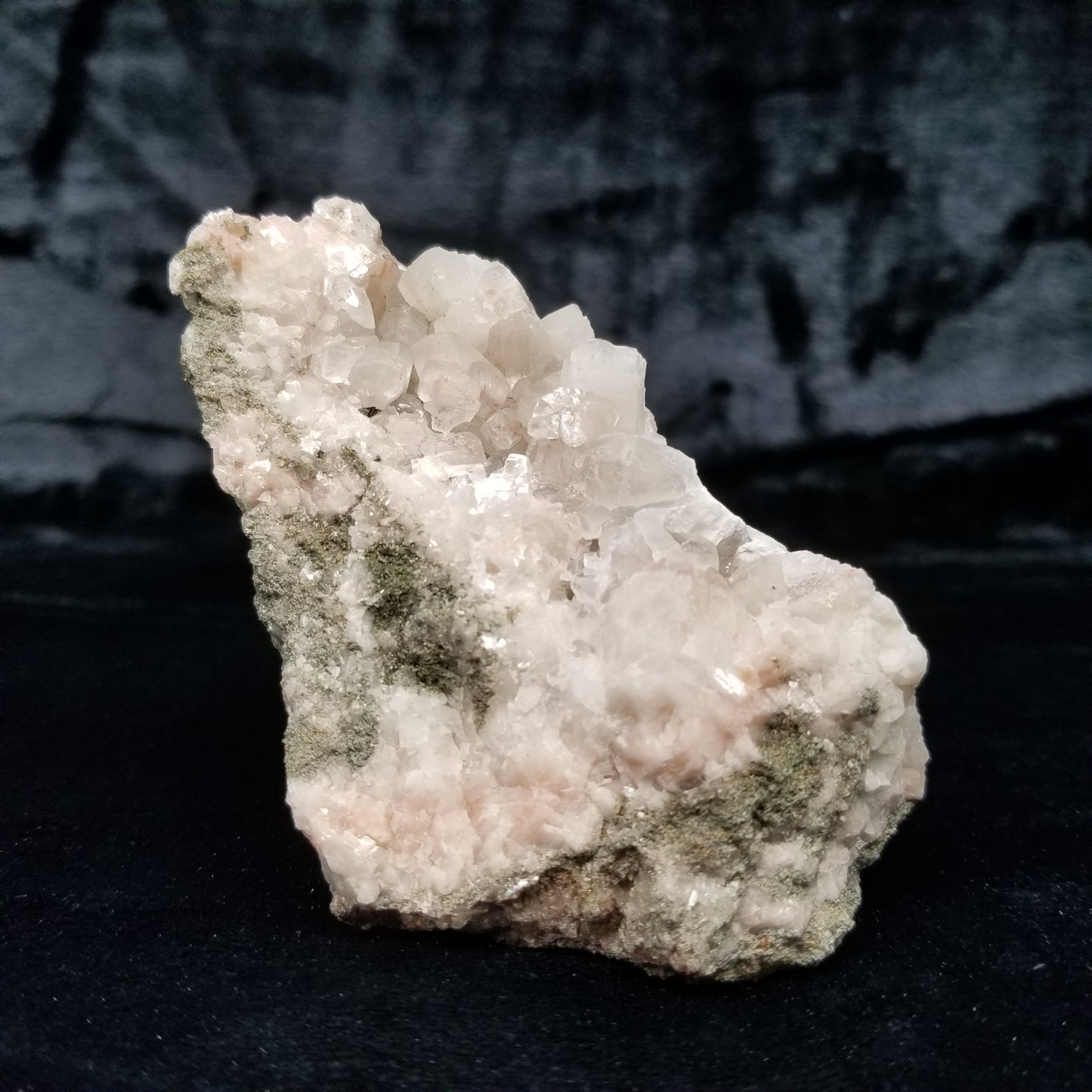 #11178 Super clear and clear Combined form Calcite with Hematite inclusions