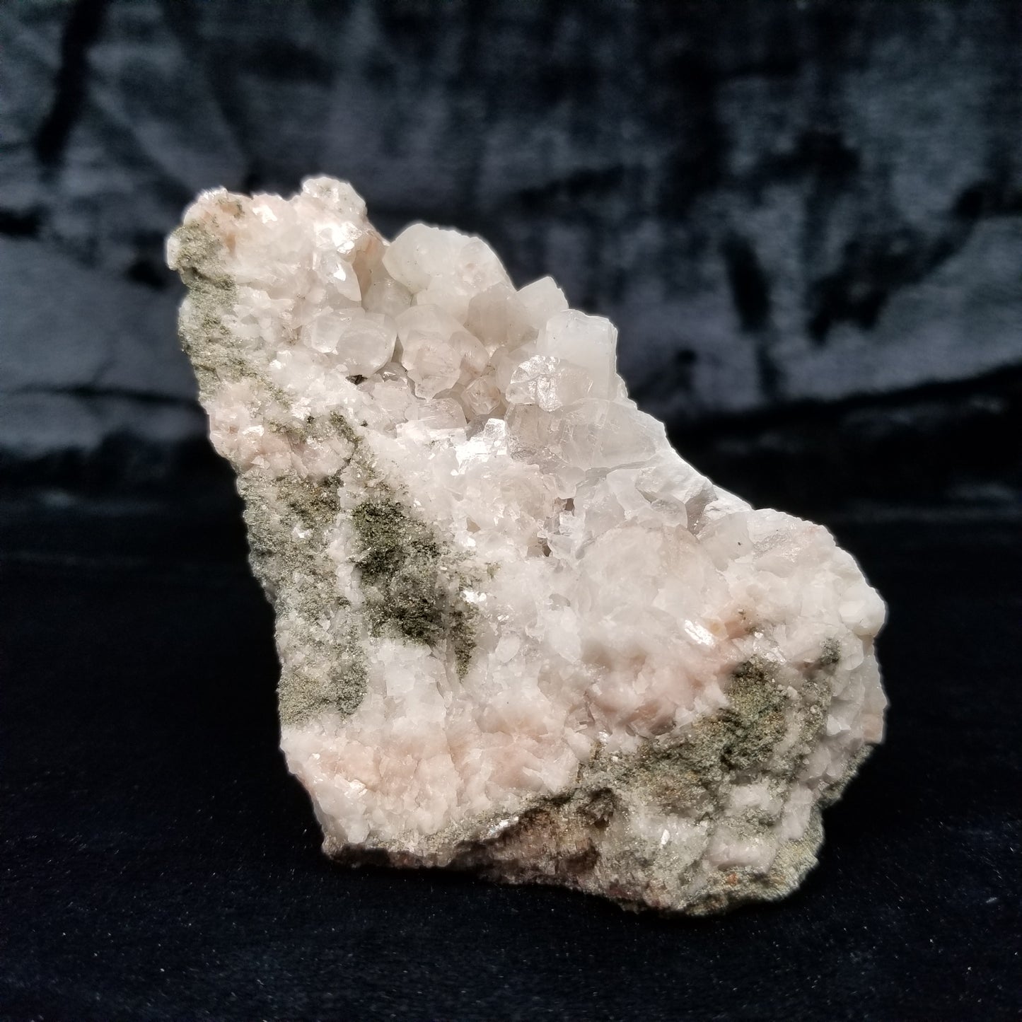 #11178 Super clear and clear Combined form Calcite with Hematite inclusions