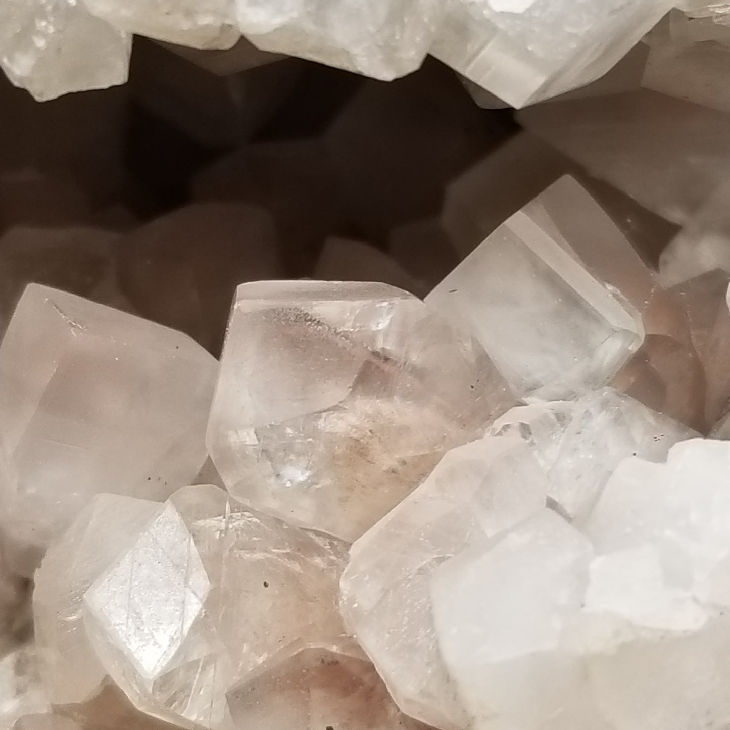 #11080 Chalcopyrite on super clear Combined form Calcite with Hematite and Chalcopyrite inclusions