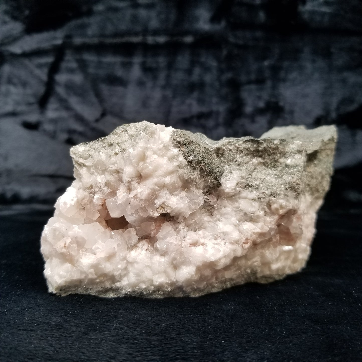 #11193 Hematite on clear Combined form Calcite with Hematite inclusions