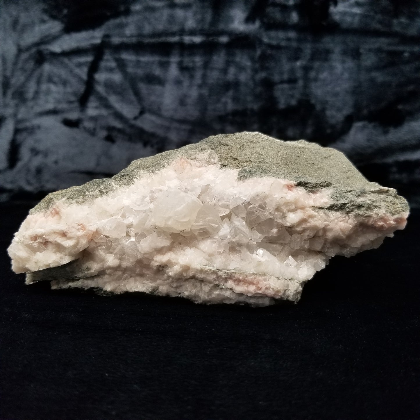 #11234 Clear Combined form Calcite with Chalcopyrite inclusions on matrix
