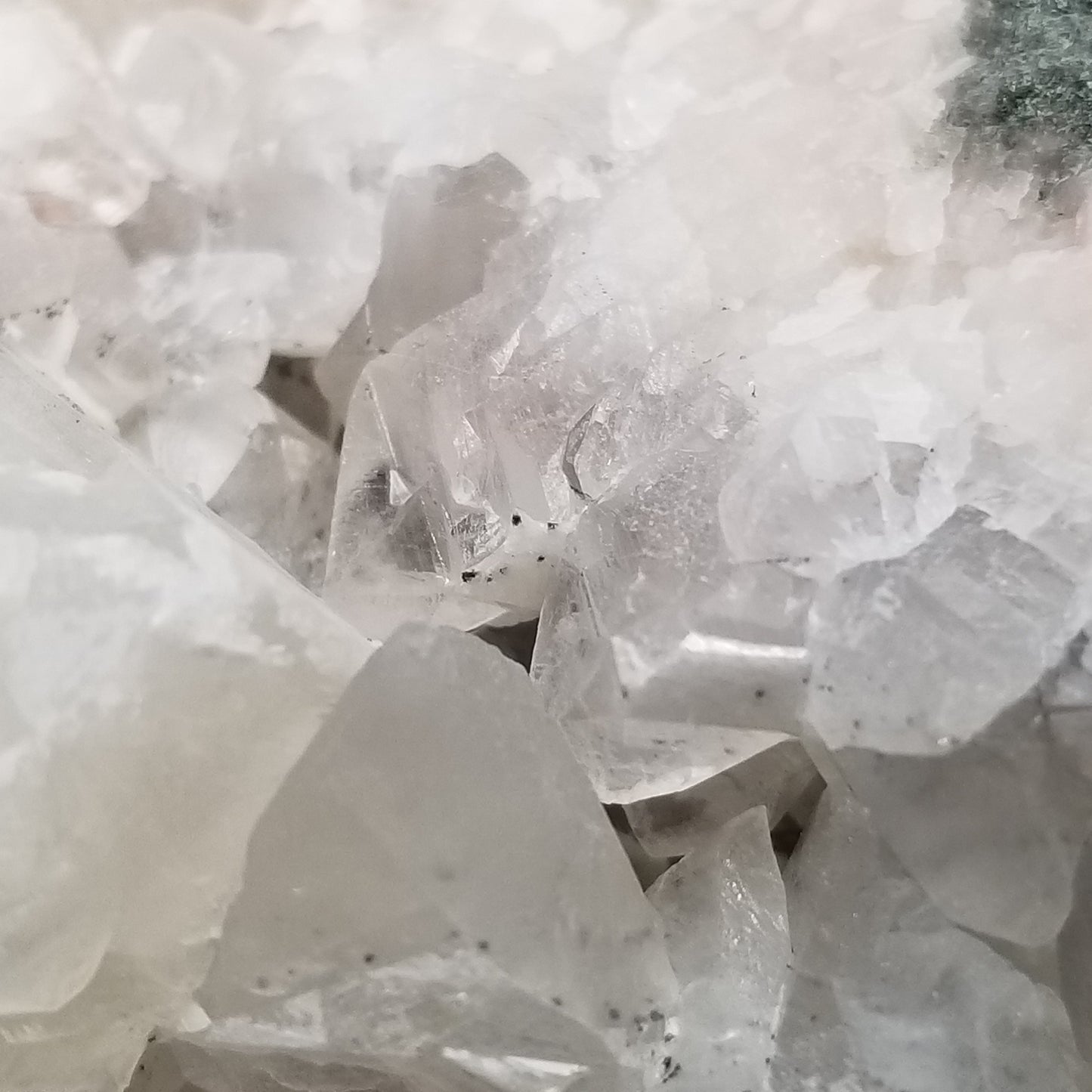 #11234 Clear Combined form Calcite with Chalcopyrite inclusions on matrix